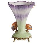 Ваза с цесарками из фарфора с бронзовыми элементами Garden of Eden варинант исполнения - 2 | Loft Concept в Нижнем Новгороде