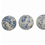  Набор керамических шаров с синей росписью Oriental Blue & White Ornament Vases варинант исполнения - 3 | Loft Concept в Нижнем Новгороде