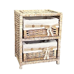 Стеллаж для детской с плетенным выдвижными корзинами Bow варинант исполнения - 2 | Loft Concept в Нижнем Новгороде