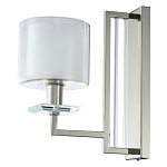 Бра с геометрическим каркасом из металла и цилиндрическим стеклянным плафоном Laurent варинант исполнения - 1 | Loft Concept в Нижнем Новгороде