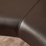 Кушетка с деревянным каркасом и сиденьем из коричневой натуральной кожи Moon Walnut Furniture варинант исполнения - 2 | Loft Concept в Нижнем Новгороде