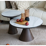 Столик журнальный круглый на конусовидном металлическом основании Sustainability варинант исполнения - 2 | Loft Concept в Нижнем Новгороде