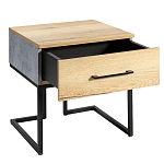 Тумба прикроватная с ящиком в стиле лофт Urban Style Space 2 варинант исполнения - 4 | Loft Concept в Нижнем Новгороде