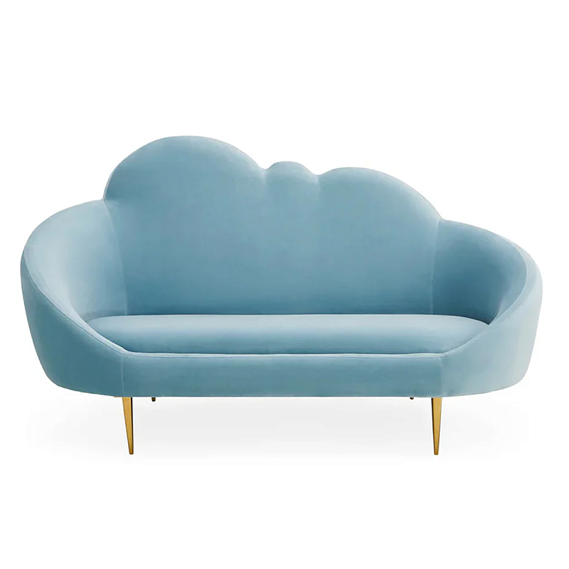 Уникальный детский диван Soft Cloud двухместный Голубой Золотой Уникальный детский диван Soft Cloud двухместный Голубой Золотой в Нижнем Новгороде | Loft Concept