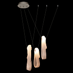 Подвесной светильник белого цвета с 3-мя изогнутыми плафонами Flow Loop варинант исполнения - 3 | Loft Concept в Нижнем Новгороде