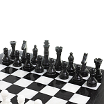 Шахматы классические с черной доской из натурального камня Мрамор Decorative Thematic Chess варинант исполнения - 3 | Loft Concept в Нижнем Новгороде
