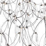 Люстра с тонким металлическим каркасом цвета хром Quasar варинант исполнения - 4 | Loft Concept в Нижнем Новгороде