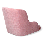Стул с мягкой розовой обивкой из велюра и подъемно-поворотным механизмом на черных колесиках Harper Pink варинант исполнения - 3 | Loft Concept в Нижнем Новгороде