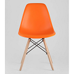 Пластиковый стул на ножках из массива бука Eames Orange варинант исполнения - 4 | Loft Concept в Нижнем Новгороде