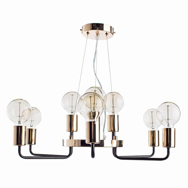 Люстра Loft Industrial Glossy Gold Черный Глянцевое золото Люстра Loft Industrial Glossy Gold Черный Глянцевое золото в Нижнем Новгороде | Loft Concept