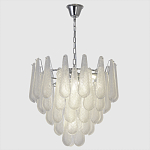 Люстра с подвесками из рифленного стекла в форме капель Textured Glass Chandelier варинант исполнения - 1 | Loft Concept в Нижнем Новгороде
