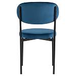 Стул с круглым сиденьем на металлическом основании ALFIE CHAIR Blue варинант исполнения - 3 | Loft Concept в Нижнем Новгороде