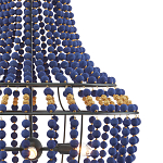 Люстра каплевидной формы декорированная синими и золотыми бусинами Blue Beads варинант исполнения - 1 | Loft Concept в Нижнем Новгороде