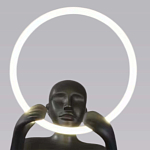 Торшер черная статуэтка Statue In The Clouds Floor Lamp варинант исполнения - 3 | Loft Concept в Нижнем Новгороде