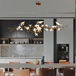 Люстра в виде золотой ветки с цветами и птичками Marvelous Garden варинант исполнения - 6 | Loft Concept в Нижнем Новгороде