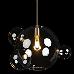 Подвесной светильник со стеклянными плафоном в виде шара и золотыми деталями & Coombes варинант исполнения - 3 | Loft Concept в Нижнем Новгороде