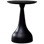 Приставной круглый столик из массива акации Veras Black Side Table варинант исполнения - 1 | Loft Concept в Нижнем Новгороде