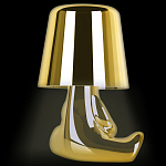 Настольная лампа фигурная золотого цвета с гладким абажуром Высота 16 см Sophia варинант исполнения - 5 | Loft Concept в Нижнем Новгороде