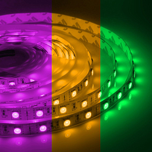 Светодиодная лента 7,2W/m 30LED/m 5050SMD разноцветная 3M