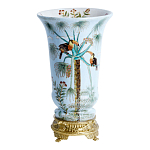 Ваза из фарфора с бронзовыми элементами Tropical Garden варинант исполнения - 1 | Loft Concept в Нижнем Новгороде