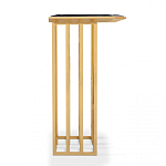 Консоль с чёрной столешницей и золотым фигурным основанием Cosmo варинант исполнения - 3 | Loft Concept в Нижнем Новгороде