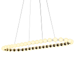 Люстра подвесная светодиодная с круглыми плафонами белого цвета PEARLS Suspension 100  варинант исполнения - 3 | Loft Concept в Нижнем Новгороде