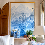 Обои ручная роспись Le Brésil Mer Bleue варинант исполнения - 3 | Loft Concept в Нижнем Новгороде