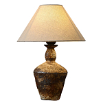 Настольная лампа с керамическим фактурным основанием и тканевым абажуром Eastern Tale варинант исполнения - 6 | Loft Concept в Нижнем Новгороде