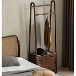 Вешалка деревянная с 2- мя ящиками Moon Walnut Furniture варинант исполнения - 11 | Loft Concept в Нижнем Новгороде