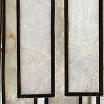 Потолочный светильник с подвесами из перламутра Unique Shine Effect варинант исполнения - 1 | Loft Concept в Нижнем Новгороде