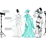 Megan Hess. Audrey Hepburn варинант исполнения - 2 | Loft Concept в Нижнем Новгороде