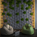 Гипсовая 3D Панель M-30 варинант исполнения - 1 | Loft Concept в Нижнем Новгороде