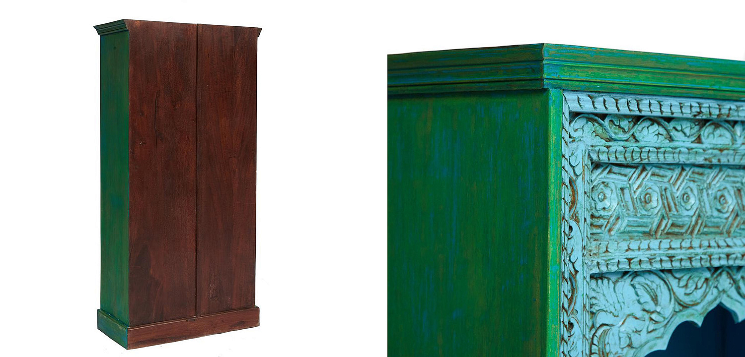 Стеллаж Indian Antique Mango Tree blue/green - Loft-Concept в Нижнем Новгороде