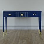 Дизайнерский Письменный стол Elsa Dreams Blue с тремя ящиками варинант исполнения - 1 | Loft Concept в Нижнем Новгороде