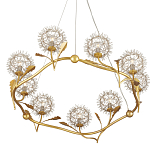 Люстра круглая с декором в виде цветков одуванчика Hanging Dandelion варинант исполнения - 3 | Loft Concept в Нижнем Новгороде