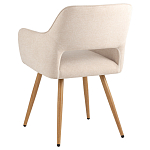 Стул в рогожке бежевого цвета NEASAN STOOL варинант исполнения - 4 | Loft Concept в Нижнем Новгороде