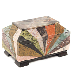 Шкатулка из натурального камня змеевик Stone Casket варинант исполнения - 1 | Loft Concept в Нижнем Новгороде