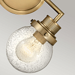 Бра для ванных комнат с прозрачным шарообразным плафоном из стекла с пузырьками на круглом основании Hinkley варинант исполнения - 15 | Loft Concept в Нижнем Новгороде