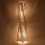 Торшер из перламутра на металлическом каркасе Indonesian Wave варинант исполнения - 4 | Loft Concept в Нижнем Новгороде
