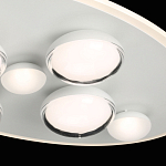 Потолочный светильник овальной формы белого цвета с 7-ю лампами Lunar Pebbles варинант исполнения - 6 | Loft Concept в Нижнем Новгороде