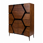 Высокий комод с узором из шпона на фасаде Sahara варинант исполнения - 3 | Loft Concept в Нижнем Новгороде