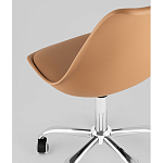 Офисный стул на металлическом основании EGGERY Brown пластик варинант исполнения - 3 | Loft Concept в Нижнем Новгороде