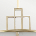 Подвесной светильник цвета латунь с белым матовым плафоном с геометрическим рисунком Feiss варинант исполнения - 4 | Loft Concept в Нижнем Новгороде