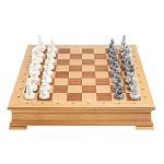 Шахматы Северные народы в ларце из натурального бука Decorative Thematic Chess варинант исполнения - 2 | Loft Concept в Нижнем Новгороде