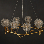 Люстра круглая с декором в виде цветков одуванчика Hanging Dandelion варинант исполнения - 5 | Loft Concept в Нижнем Новгороде