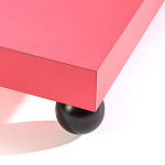 Дизайнерский кофейный стол на круглых ножках Poltronova T02 Pink Coffee Table варинант исполнения - 3 | Loft Concept в Нижнем Новгороде