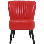 Кресло с обивкой из эко-кожи Harper Armchair Red варинант исполнения - 2 | Loft Concept в Нижнем Новгороде