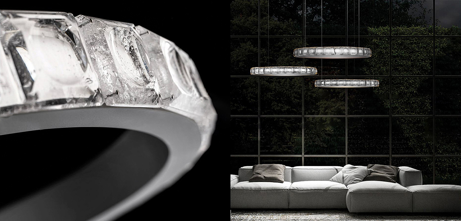 Люстра Ring horizontal silver chandelier Люстра Ring horizontal silver chandelier - Loft-Concept в Нижнем Новгороде