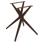 Стол обеденный с коричневой прямоугольной столешницей из керамики на четырех пластиковых ножках Brown Ceramics варинант исполнения - 4 | Loft Concept в Нижнем Новгороде