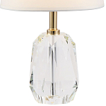 Настольная лампа с абажуром и основанием из хрусталя Manlio Crystal Lampshade Table Lamp варинант исполнения - 2 | Loft Concept в Нижнем Новгороде